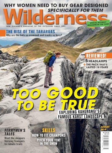 Image of the August 2019 Wilderness Magazine Cover