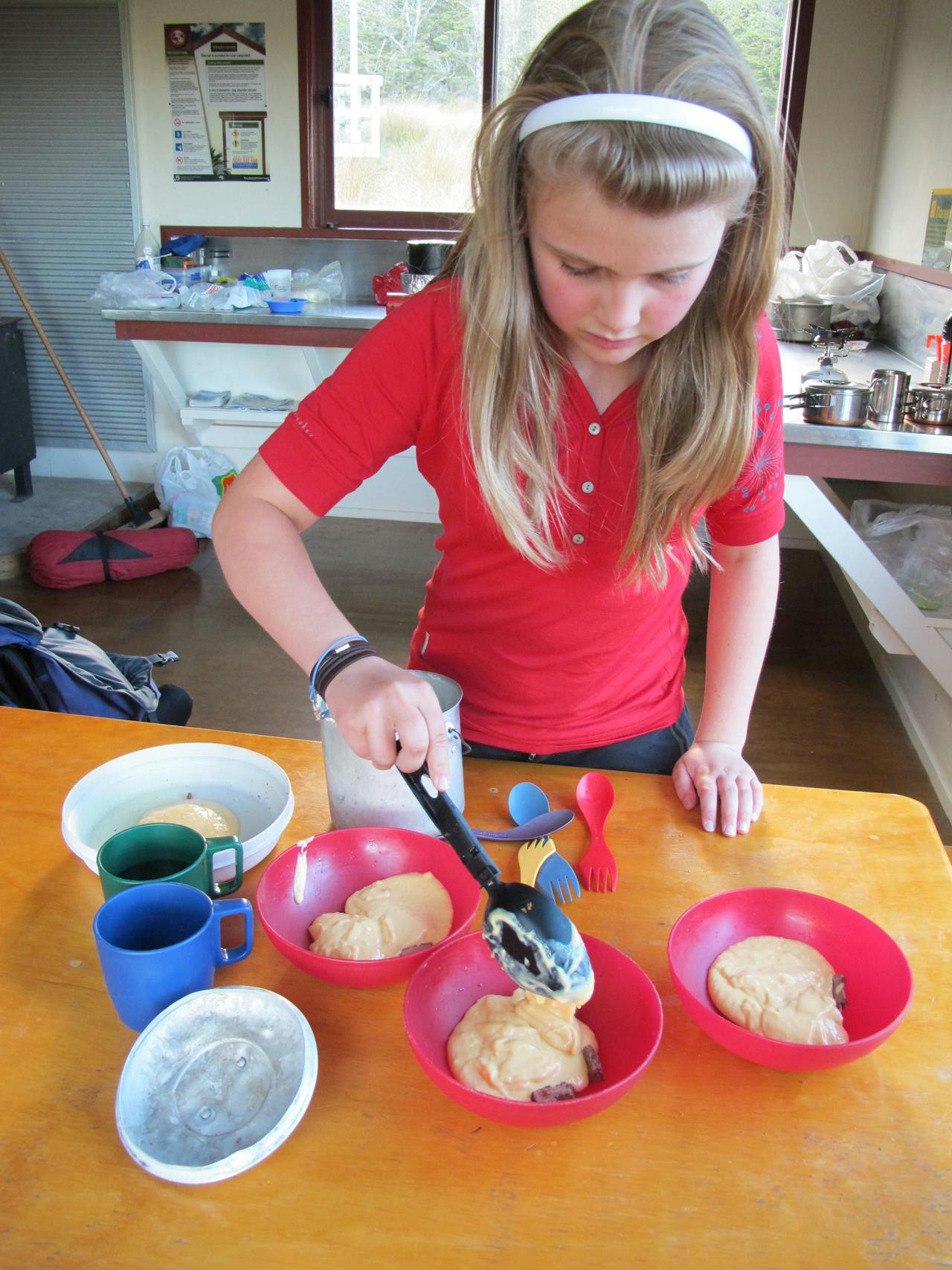 Dessert - Instant Pudding over chopped up Moro bars Credit: Jo Stilwell