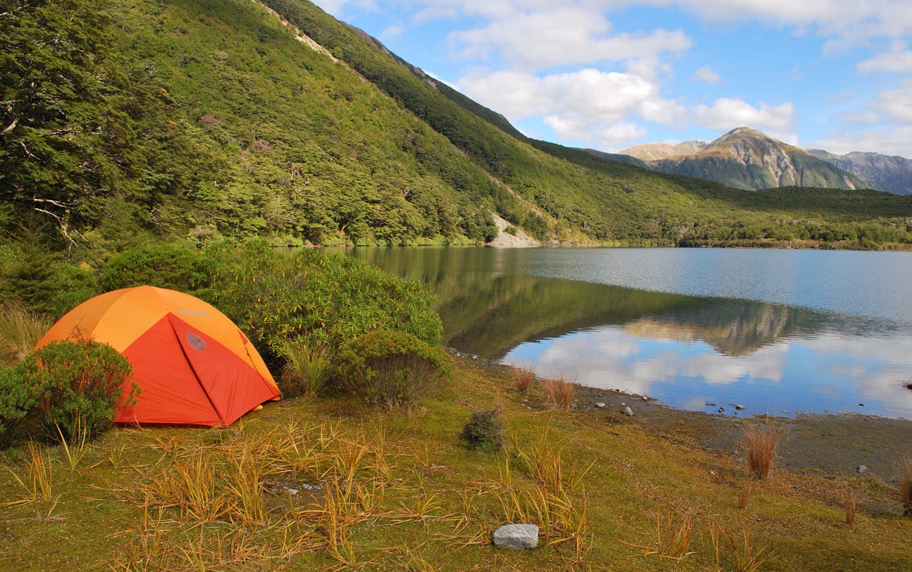Lake Minchin is a perfect, quiet, place to camp. Photo: Matt Gwynne