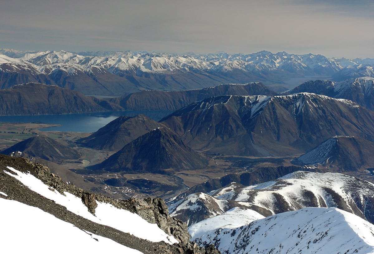 Lake Coleridge and the Rakaia catchment from Mt Enys. Photo: Geoff Spearpoint