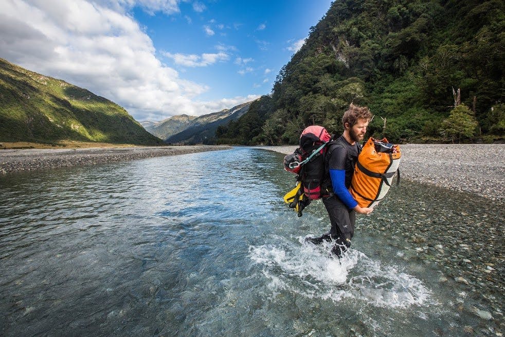 The expedition explored canyons in the Albert Burn near Wanaka. Photo: Neil Silverwood