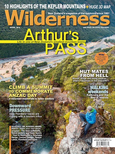 Image of the April 2016 Wilderness Magazine Cover