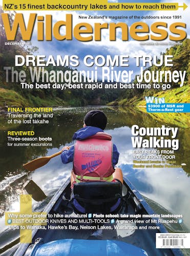 Image of the December 2015 Wilderness Magazine Cover