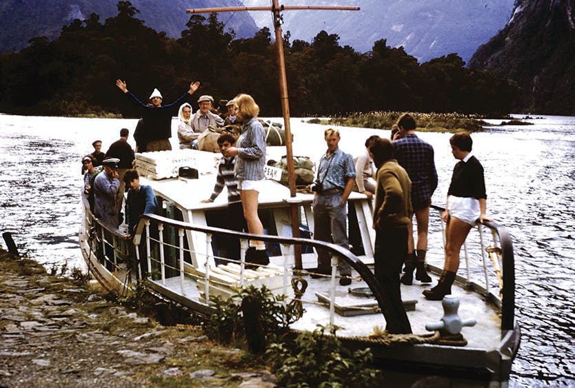 Success! The freedom walkers board the boat at Sandfly Point. Photo: Supplied