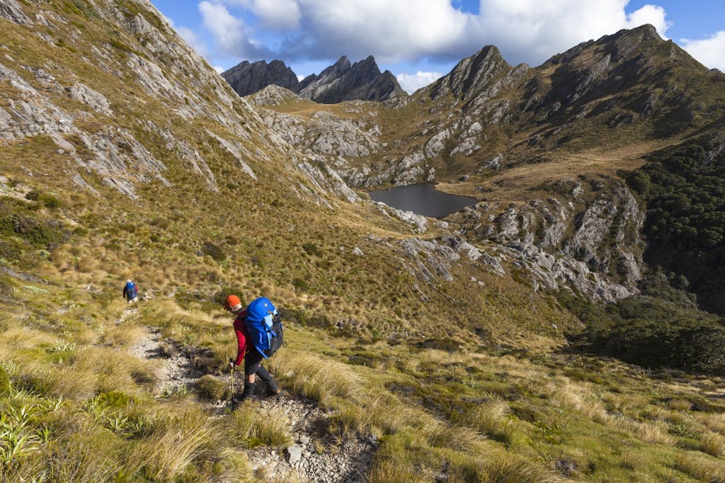 Adelaide Tarn with Mt Douglas and the Dragons Teeth beyond. Photo: Mark Watson