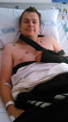 A severe seizure, a dislocated shoulder and a night in hospital - Matt's tutu experience nearly killed him