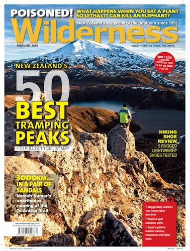 Image of the February 2015 Wilderness Magazine Cover