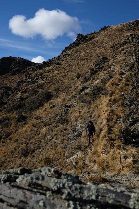 Final Descent, 950m, to Timaru River Road.