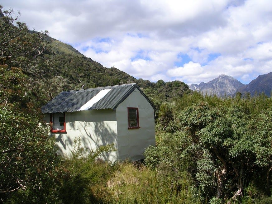 Frisco Hut - Greg Ross' life saving home for six days. Photo: Andrew Buglass