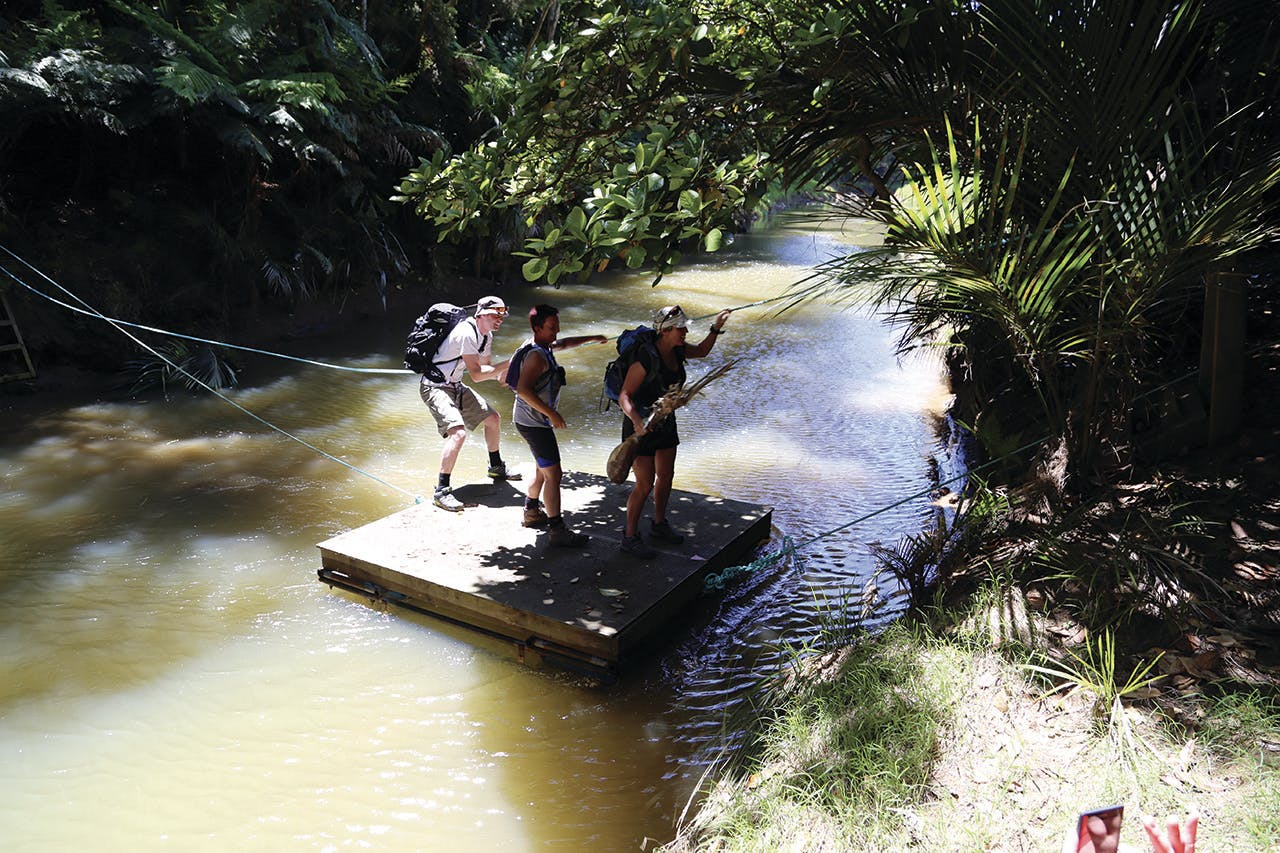 The pontoon crossing. Photo: Matthew Pike