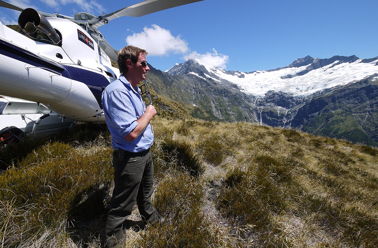 Stunning scenery in Mt Aspiring National Park is all in a day’s work for helicopter pilot James Ford. Photo: Supplied