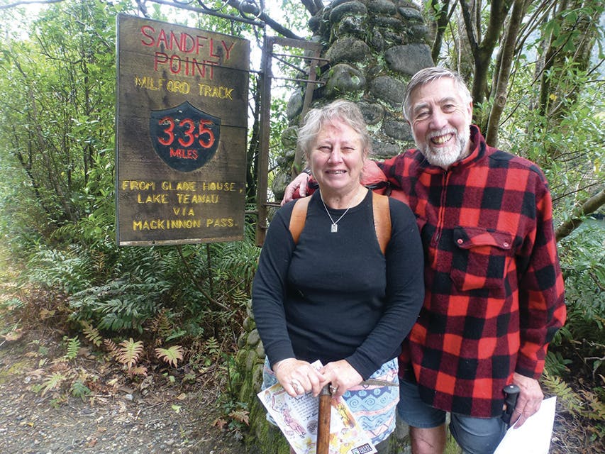 John and Robyn Armstrong on the 125th anniversary walk. Photo: Supplied