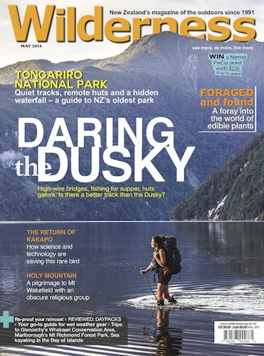 Image of the May 2016 Wilderness Magazine Cover