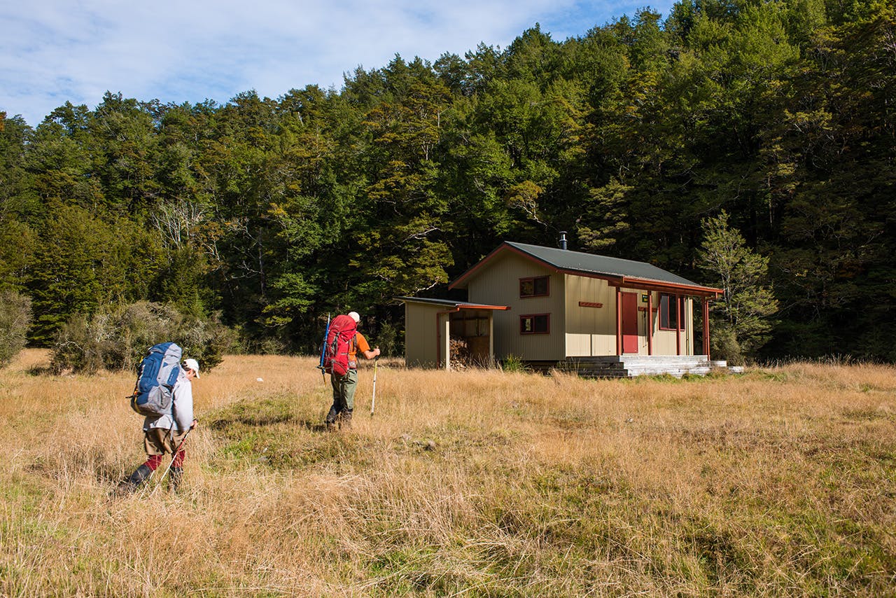 Morgan Hut catches all-day sun. Photo: Pat Barrett