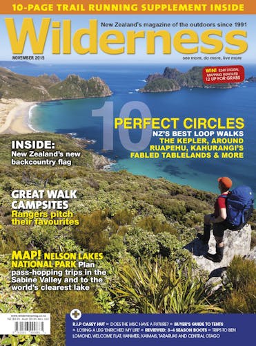 Image of the November 2015 Wilderness Magazine Cover