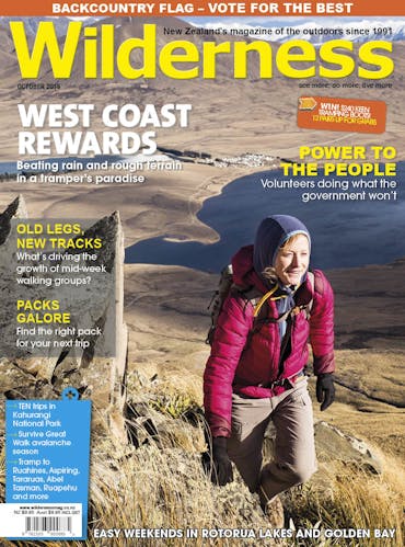 Image of the October 2015 Wilderness Magazine Cover
