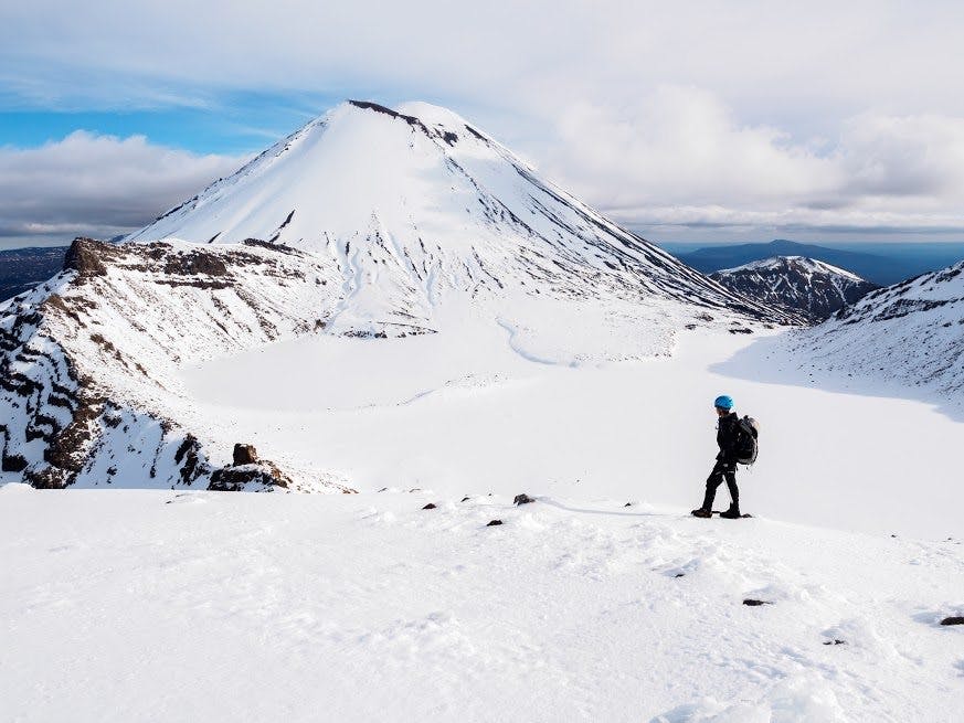 the winter wonderland that is Tongariro National Park - a completely different proposition to summer. Photo: Zhi Yap Yuen