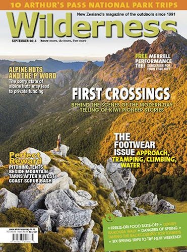 Image of the September 2014 Wilderness Magazine Cover