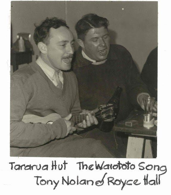 Tony Nolan singing the Waiatoto Song at Tararua. Photo: Paul Mccredie