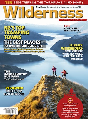 Image of the November 2014 Wilderness Magazine Cover