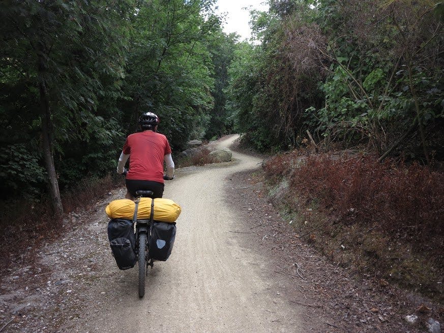 Switchbacks-a-plenty on the trail through Roxburgh Gorge. Photo: Dan Slater
