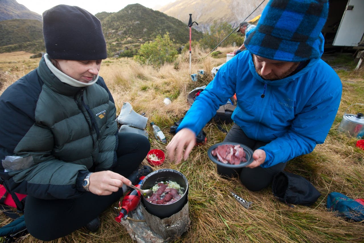 Though high in protein – and delicious – lean meat like chamois won’t provide as much fuel for hard multi-day tramps as high-fat meats like salami 