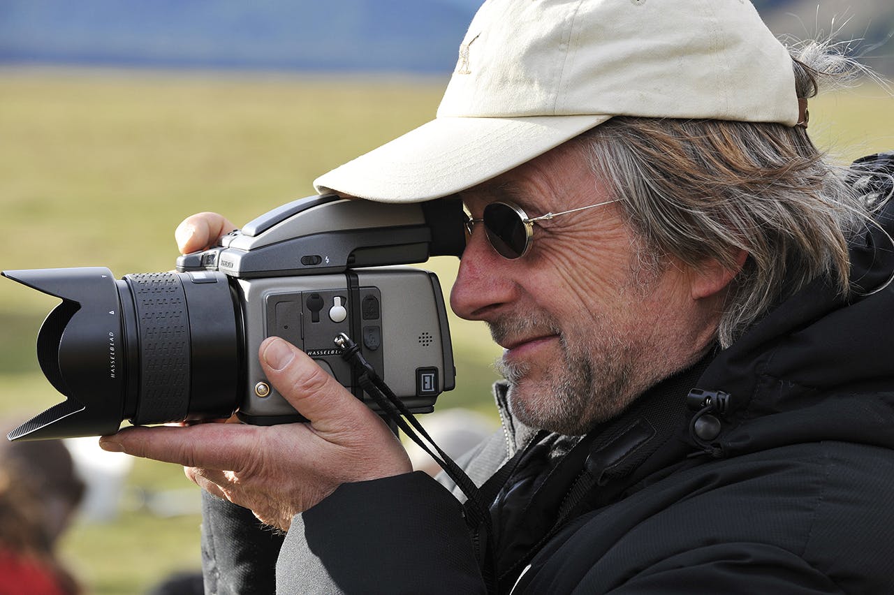 Film location scout Dave Comer behind the camera. Photo: Supplied