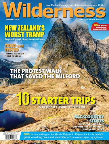 Image of the January 2014 Wilderness Magazine Cover