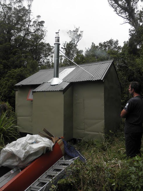 Boo Boo Hut was named when food destined for camps along the Kokatahi River was mistakenly dropped at the Hut site. Photo: DOC