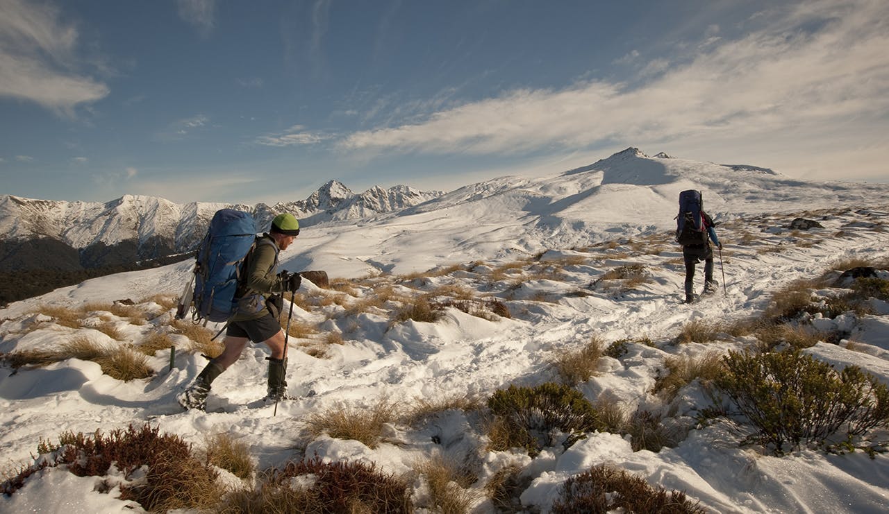 Tramping the Kepler in winter is a unique way to experience this Great Walk. Photo: Shaun Barnett/Black Robin Photography