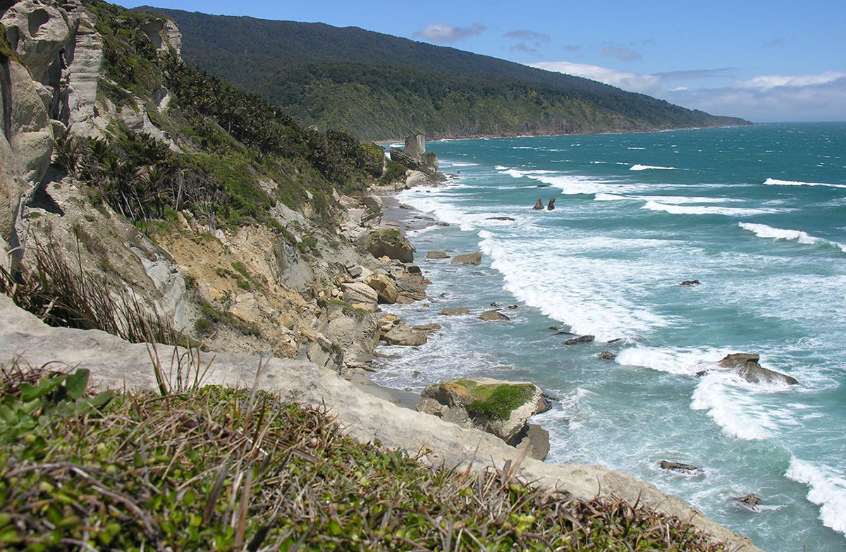 It's an adventurous four-hour walk down the beach to reach Kahurangi Point. Photo: Supplied