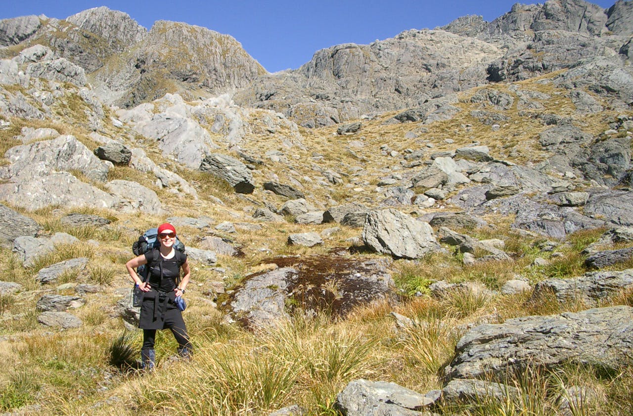 Lauren Schaer says she feels safer when tramping on her own – she’s more alert and doesn’t shirk responsibility. Photo: Supplied