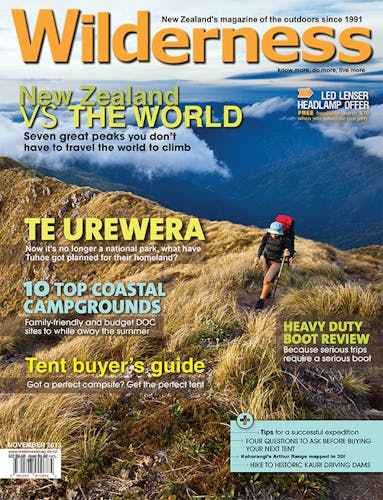Image of the November 2013 Wilderness Magazine Cover