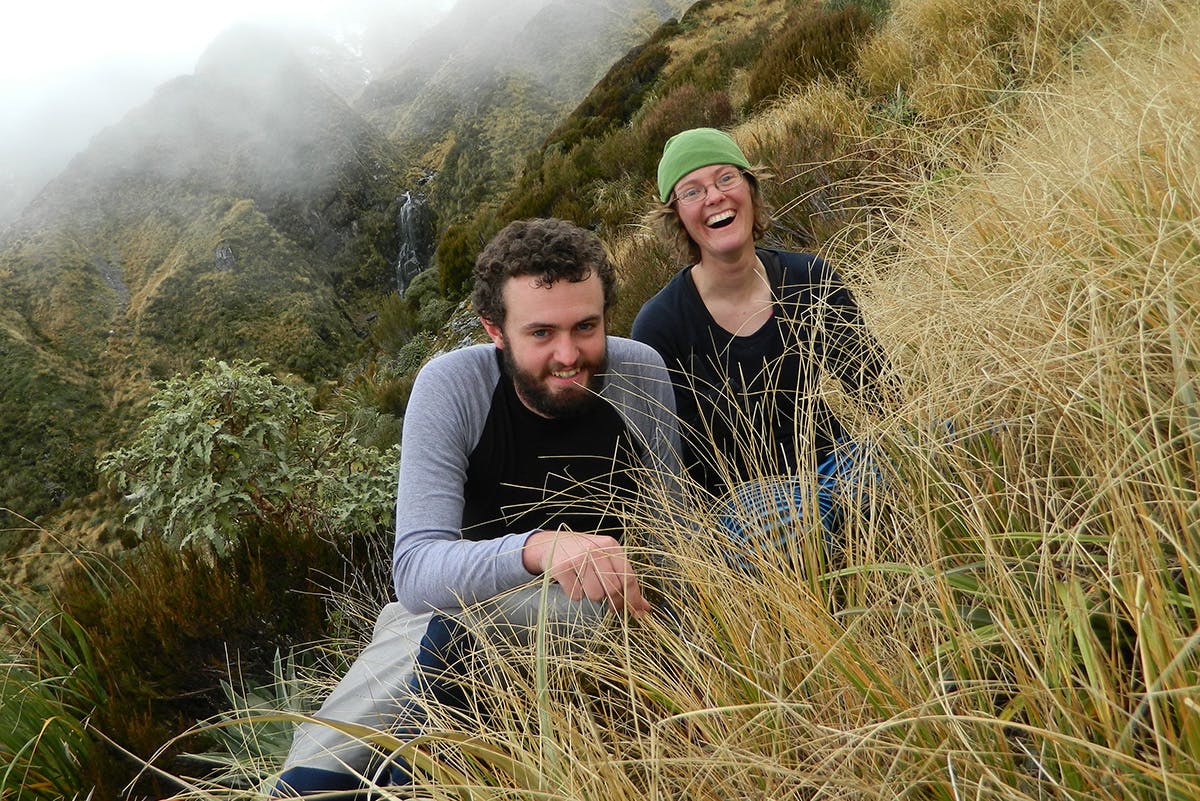 Rose Pearson and her brother Nelson on Zit Saddle, not long before their horrific accident. Photo: Supplied