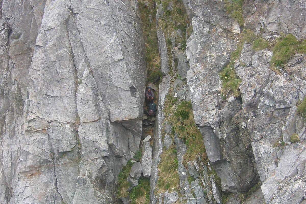 This photo illustrates how difficult it can be to find people. Fortunately, this tramper had a PLB. Photo: Supplied