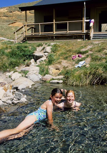 In summer, Woolshed Creek provides safe swimming. Photo: Pat Barrett 