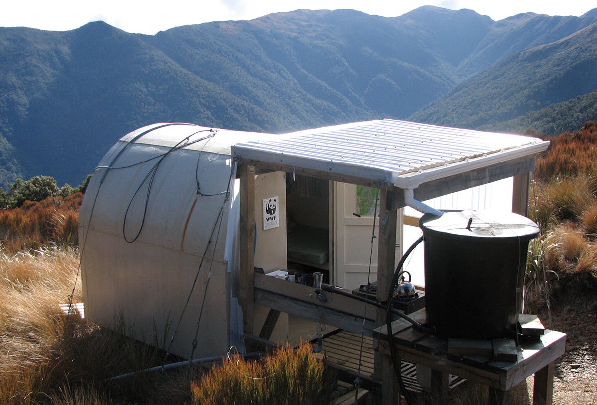 The Paparoa Wildlife Trust Bivvy where the lucky auction winner will help monitor kiwi. Photo: Supplied