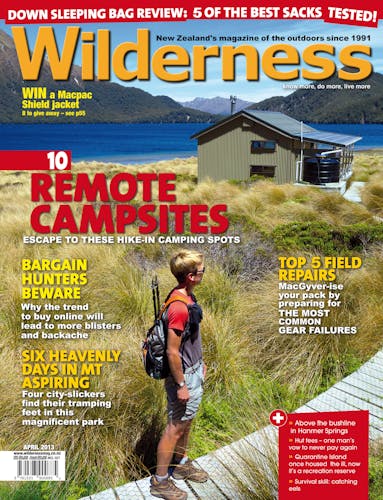 Image of the April 2013 Wilderness Magazine Cover