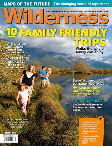 Image of the August 2013 Wilderness Magazine Cover