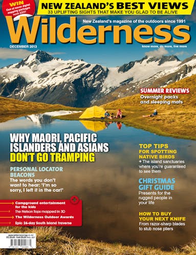 Image of the December 2013 Wilderness Magazine Cover
