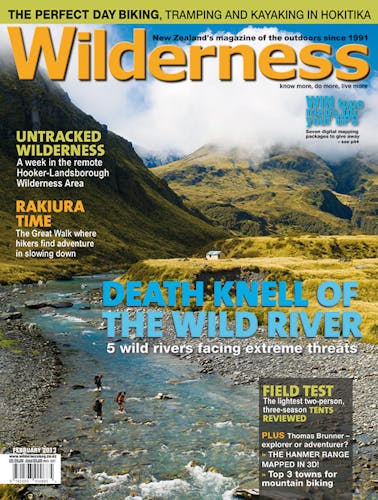 Image of the February 2013 Wilderness Magazine Cover