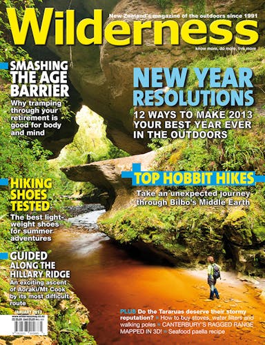 Image of the January 2013 Wilderness Magazine Cover