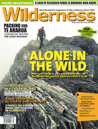 Image of the March 2013 Wilderness Magazine Cover