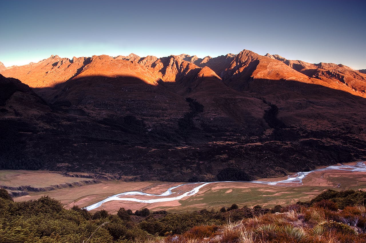 The Richardson Mountains tower high above Rees River. Photo: Ray Salisbury