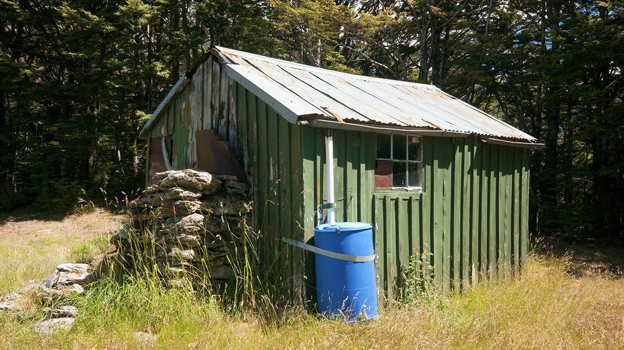 Twenty Five Mile Hut is a useful stopover if the stream is uncrossable. Photo: Ray Salisbury