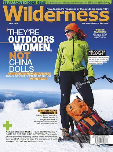Image of the July 2016 Wilderness Magazine Cover