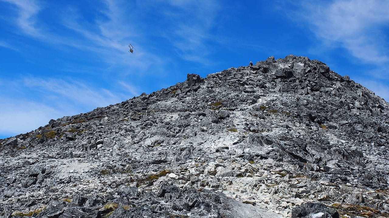 Wayne Clark says his ‘communion’ with the mountains was disrupted by numerous helicopters flying over the Kepler Track. Photo: Wayne Clark