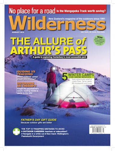 Image of the August 2016 Wilderness Magazine Cover
