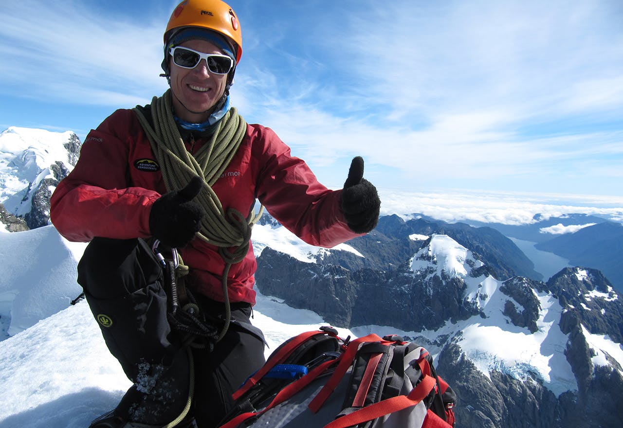 Steve Moffat has never tired of being a mountain guide. Photo: Steve Moffat