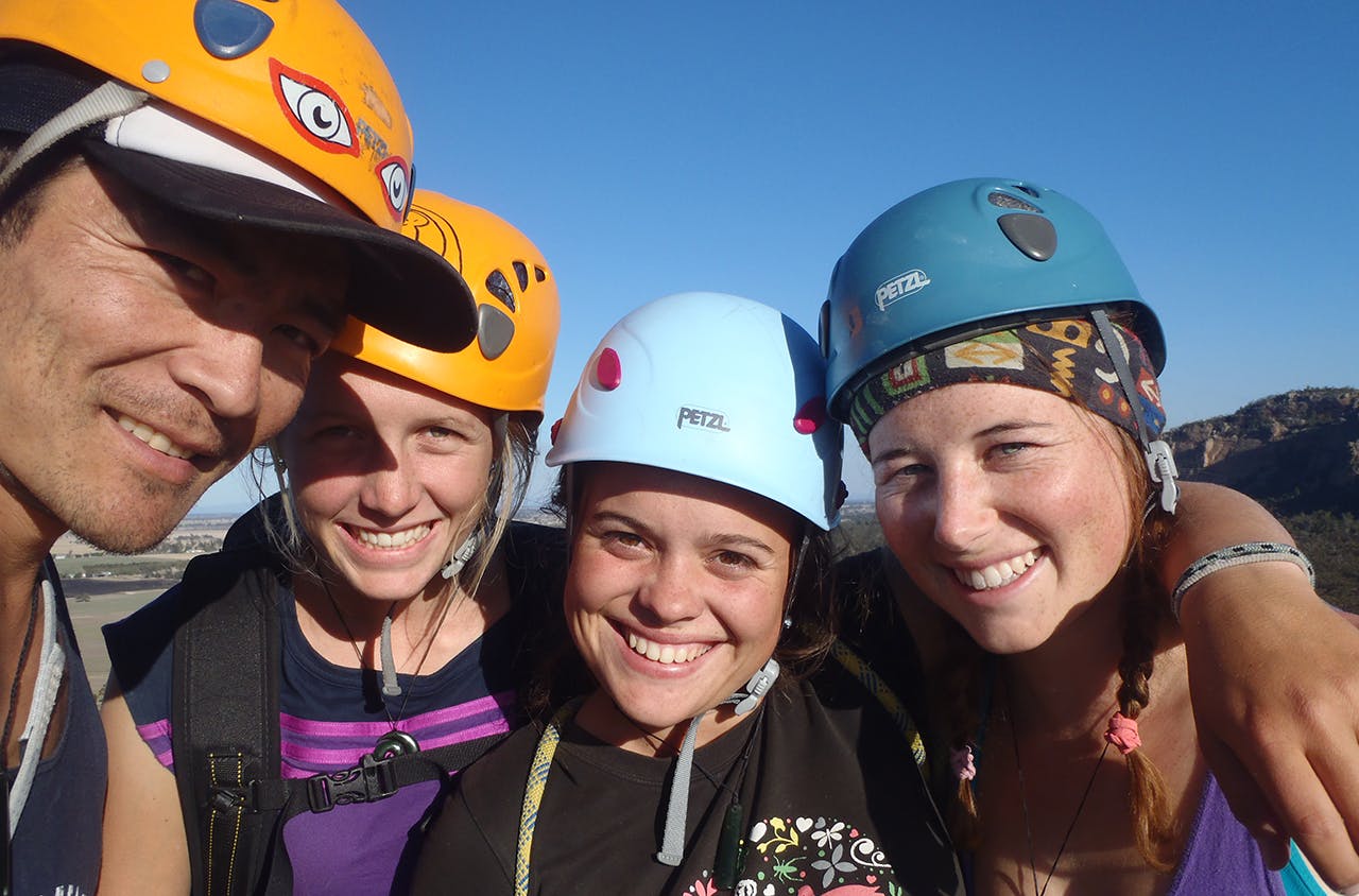 Sash Nukada, left, says helping students develop sklls and grow personally is mroe rewarding than working in tourism Photo: Sash Nukada